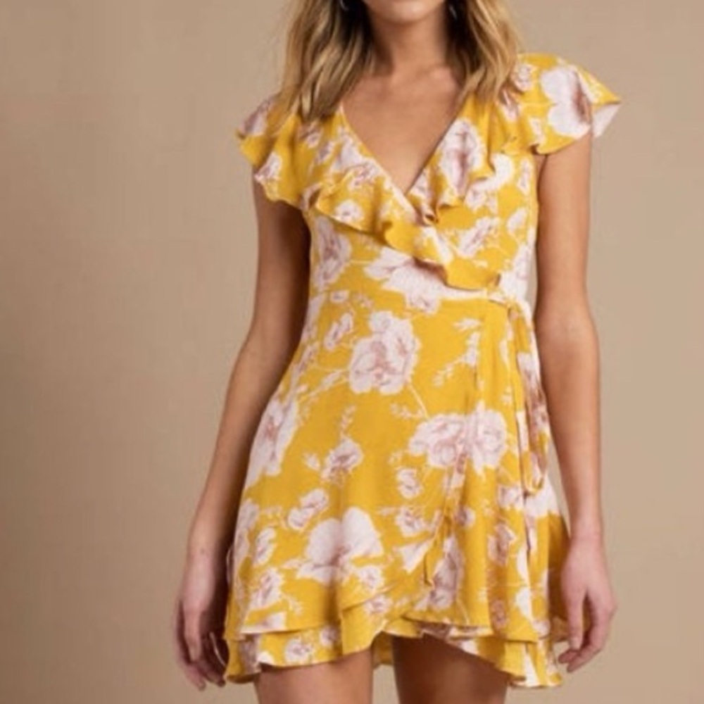 FREE PEOPLE FRENCH QUARTER MINI WRAP DRESS